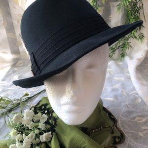 Stacy Adams 100% Wool NAVY BLUE Fedora Hat MEDIUM